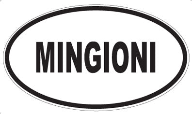 MINGIONI - Oval Sticker