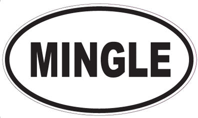 MINGLE - Oval Sticker