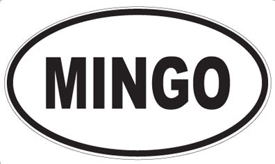 MINGO - Oval Sticker