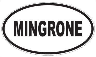 MINGRONE - Oval Sticker