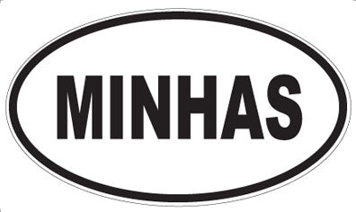 MINHAS - Oval Sticker