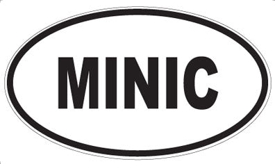 MINIC - Oval Sticker