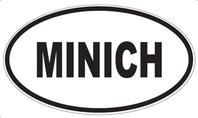 MINICH - Oval Sticker