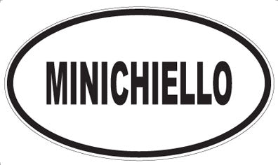 MINICHIELLO - Oval Sticker