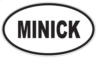 MINICK - Oval Sticker