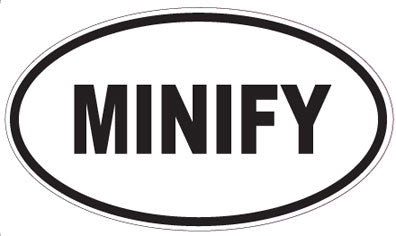 MINIFY - Oval Sticker