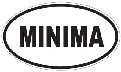 MINIMA - Oval Sticker