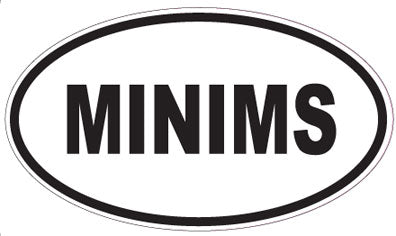 MINIMS - Oval Sticker