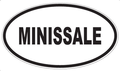 MINISSALE - Oval Sticker