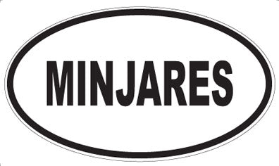 MINJARES - Oval Sticker