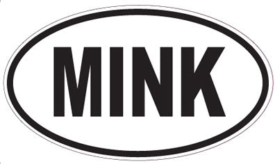 MINK - Oval Sticker