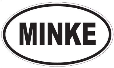 MINKE - Oval Sticker