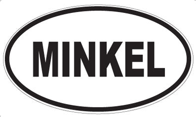MINKEL - Oval Sticker