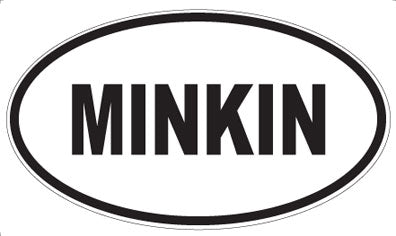 MINKIN - Oval Sticker