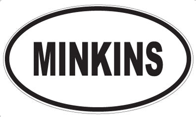 MINKINS - Oval Sticker