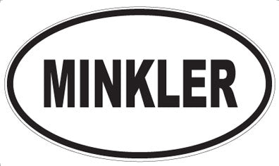 MINKLER - Oval Sticker