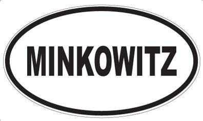 MINKOWITZ - Oval Sticker