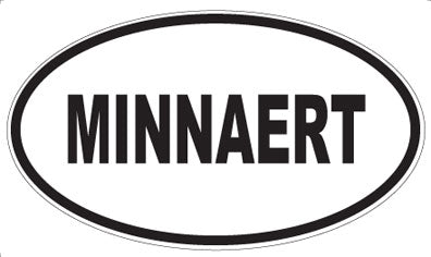 MINNAERT - Oval Sticker