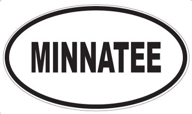 MINNATEE - Oval Sticker
