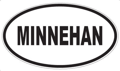 MINNEHAN - Oval Sticker