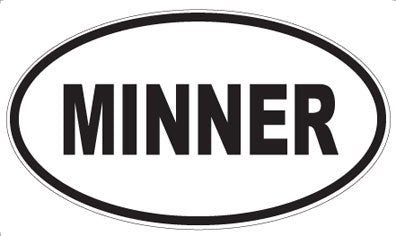 MINNER - Oval Sticker