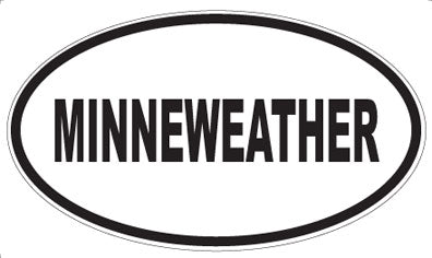 MINNEWEATHER - Oval Sticker