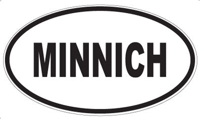MINNICH - Oval Sticker