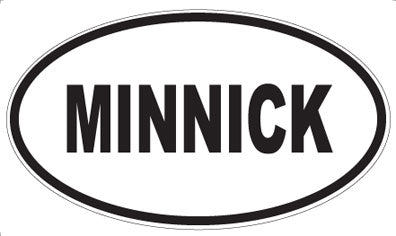 MINNICK - Oval Sticker