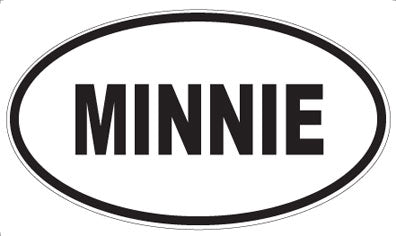 MINNIE - Oval Sticker