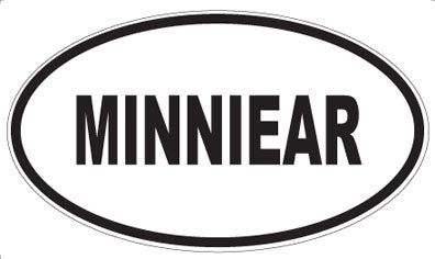 MINNIEAR - Oval Sticker