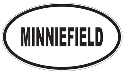 MINNIEFIELD - Oval Sticker