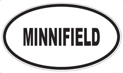 MINNIFIELD - Oval Sticker