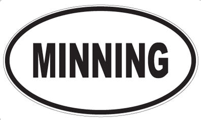 MINNING - Oval Sticker
