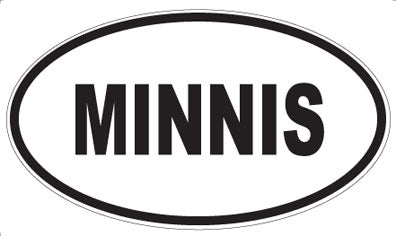 MINNIS - Oval Sticker