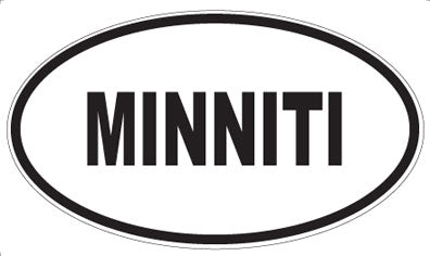 MINNITI - Oval Sticker