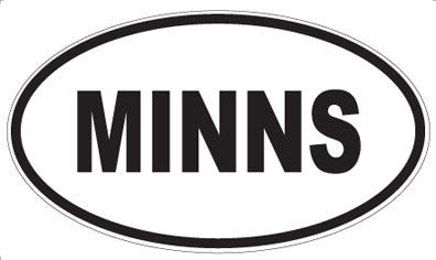 MINNS - Oval Sticker