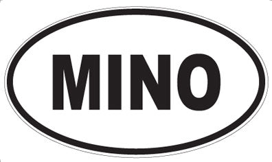 MINO - Oval Sticker