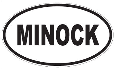 MINOCK - Oval Sticker