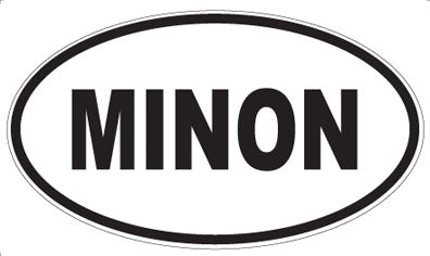 MINON - Oval Sticker