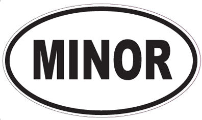 MINOR - Oval Sticker