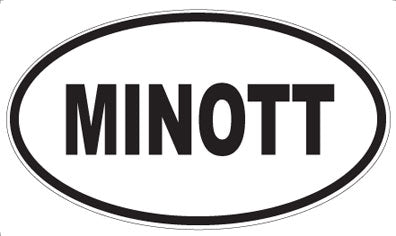MINOTT - Oval Sticker