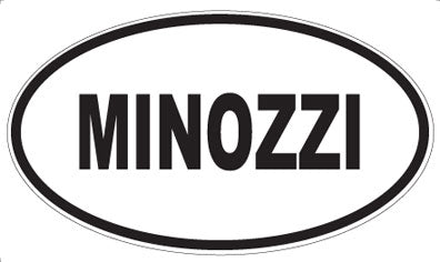 MINOZZI - Oval Sticker