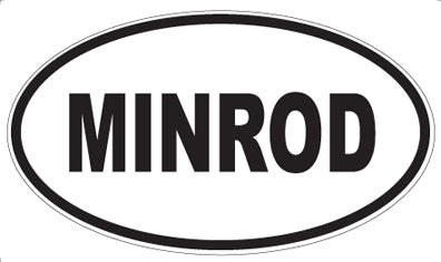 MINROD - Oval Sticker
