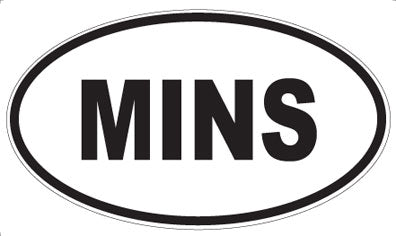 MINS - Oval Sticker