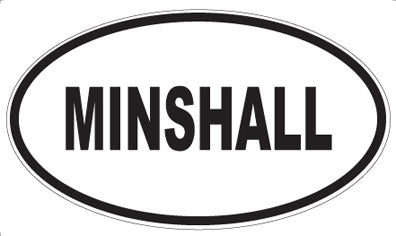 MINSHALL - Oval Sticker
