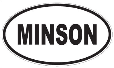 MINSON - Oval Sticker