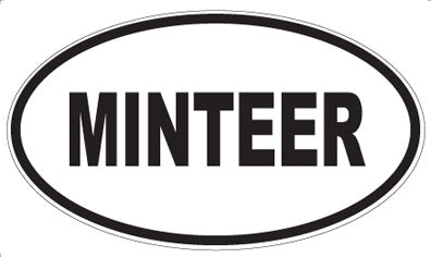 MINTEER - Oval Sticker