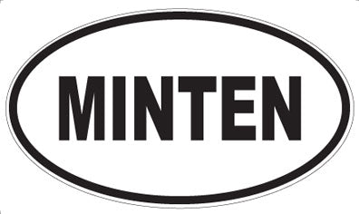 MINTEN - Oval Sticker
