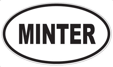 MINTER - Oval Magnet