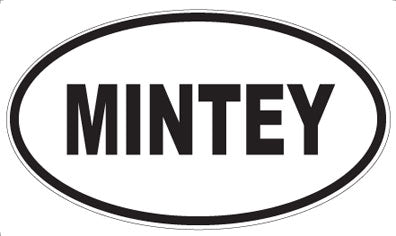 MINTEY - Oval Sticker